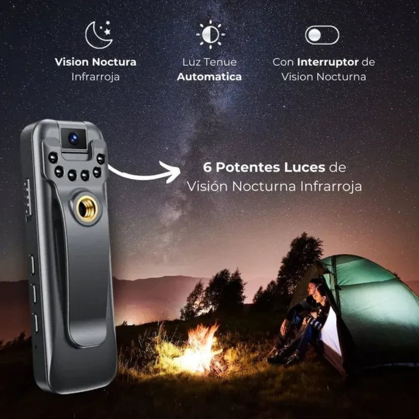 CamPro - Mini Cámara Portátil Rotación 180° Captura lo que más te Importa