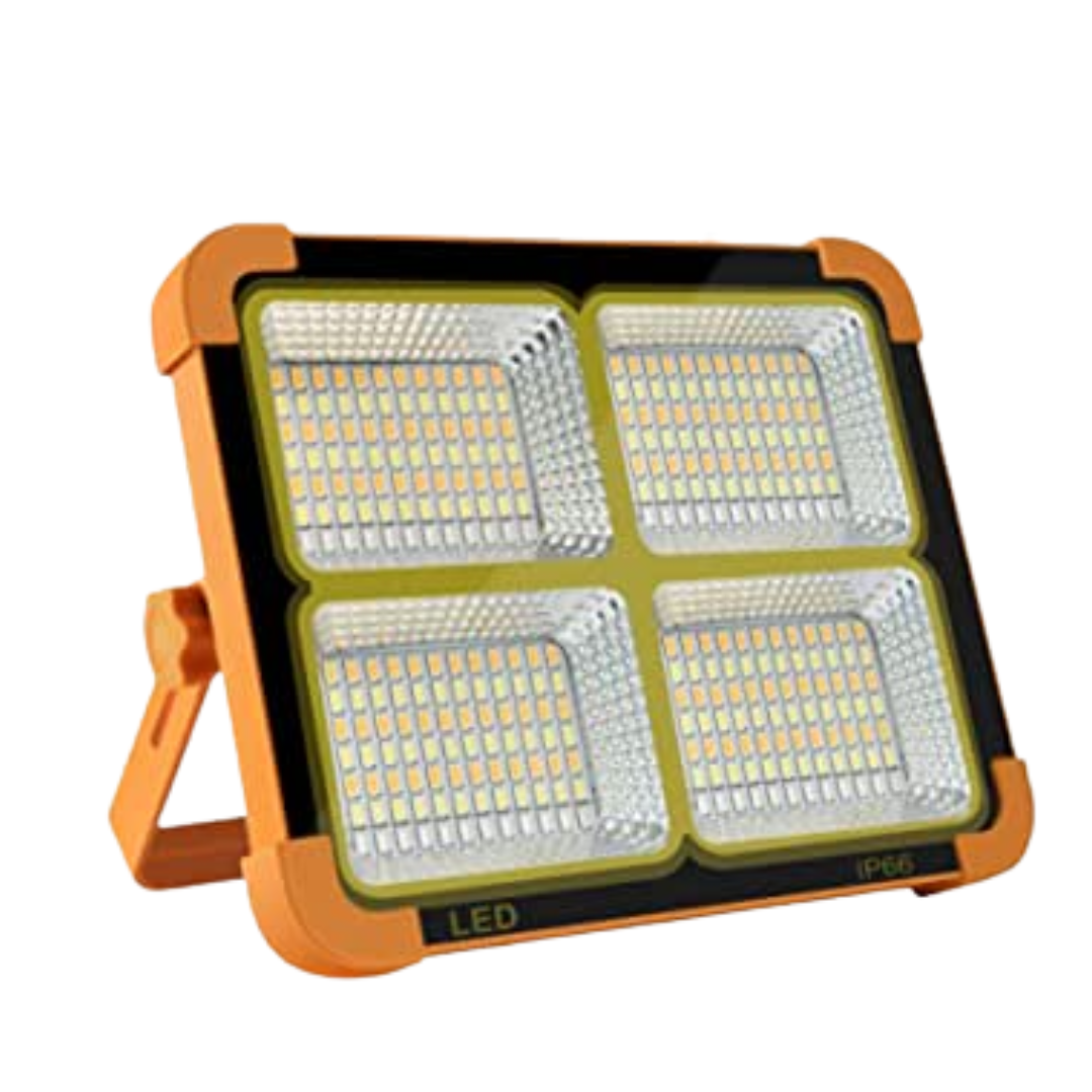 Reflector Led Potente Carga Solar Multifuncional con Power Bank