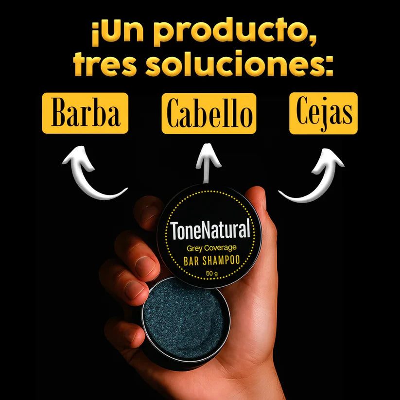 Jabón TonoNatural – Elimina el Cabello Blanco, Restaura el Color Natural y Recupera Tu Juventud
