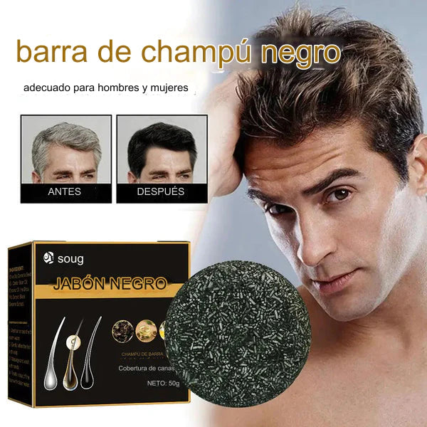 Jabón SoapCover - Elimina el Cabello Blanco, Restaura el Color Natural y Recupera tu Juventud