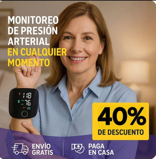 Monitor Digital de Presión en muñeca controla tu salud al instante